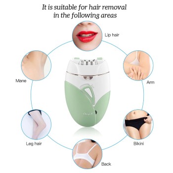 Woman Hair Remover Electric Epilator Female Shaving Machine Painless Depilatory Rechargeable Bikini Leg Razor With Light